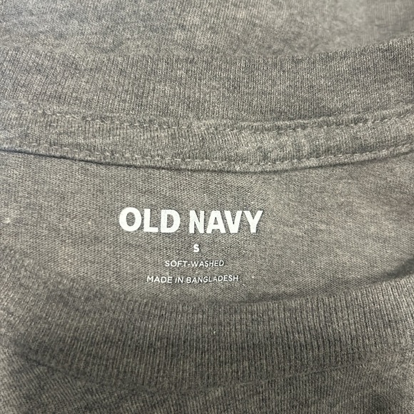 Old‎ Navy Men’s Soft Washed Long Sleeve Crewneck Grey T-Shirt Size Small - Picture 6 of 7